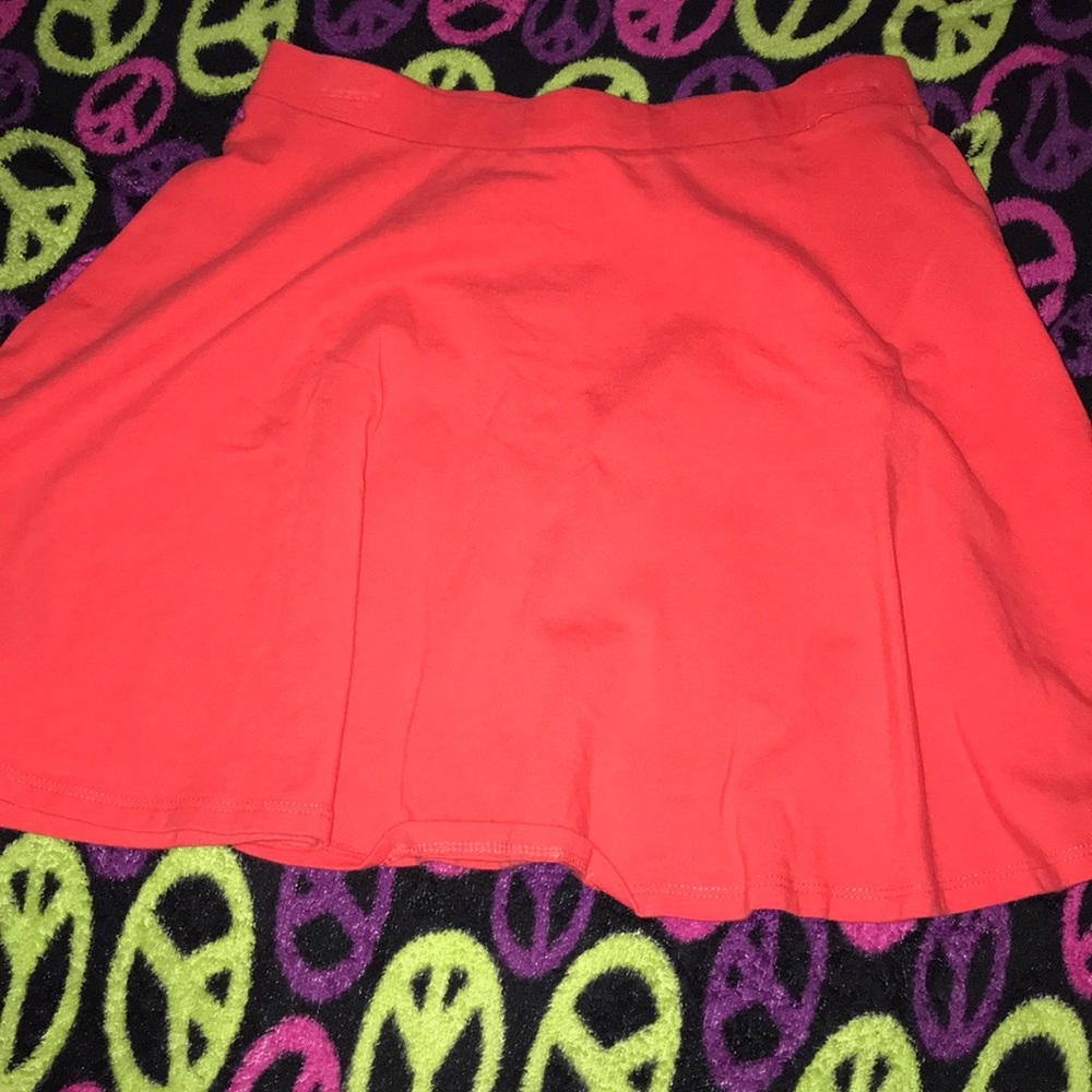 Peach color skirt